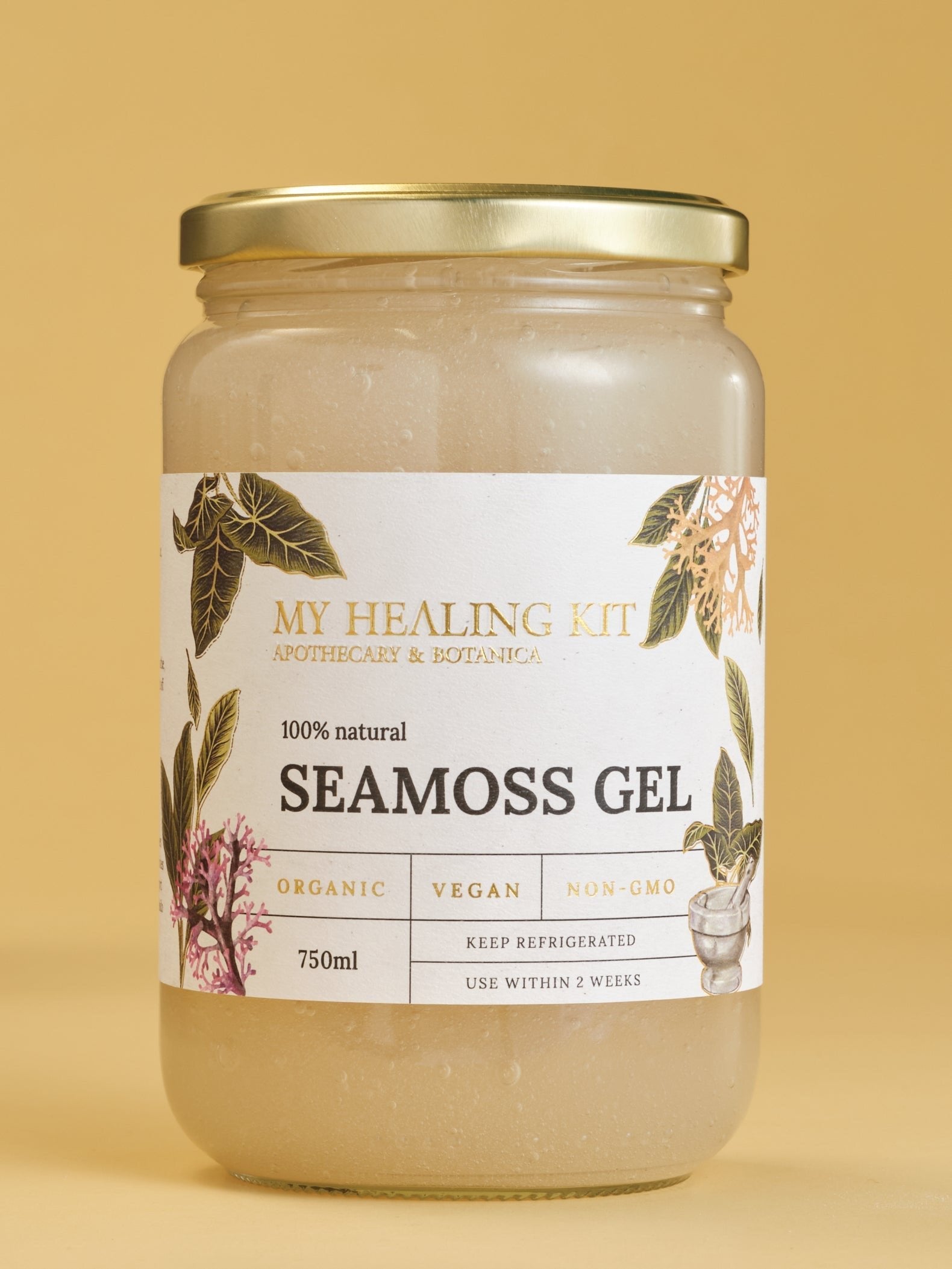 Gold Sea Moss Gel - A natural healing product from MyHealingKit