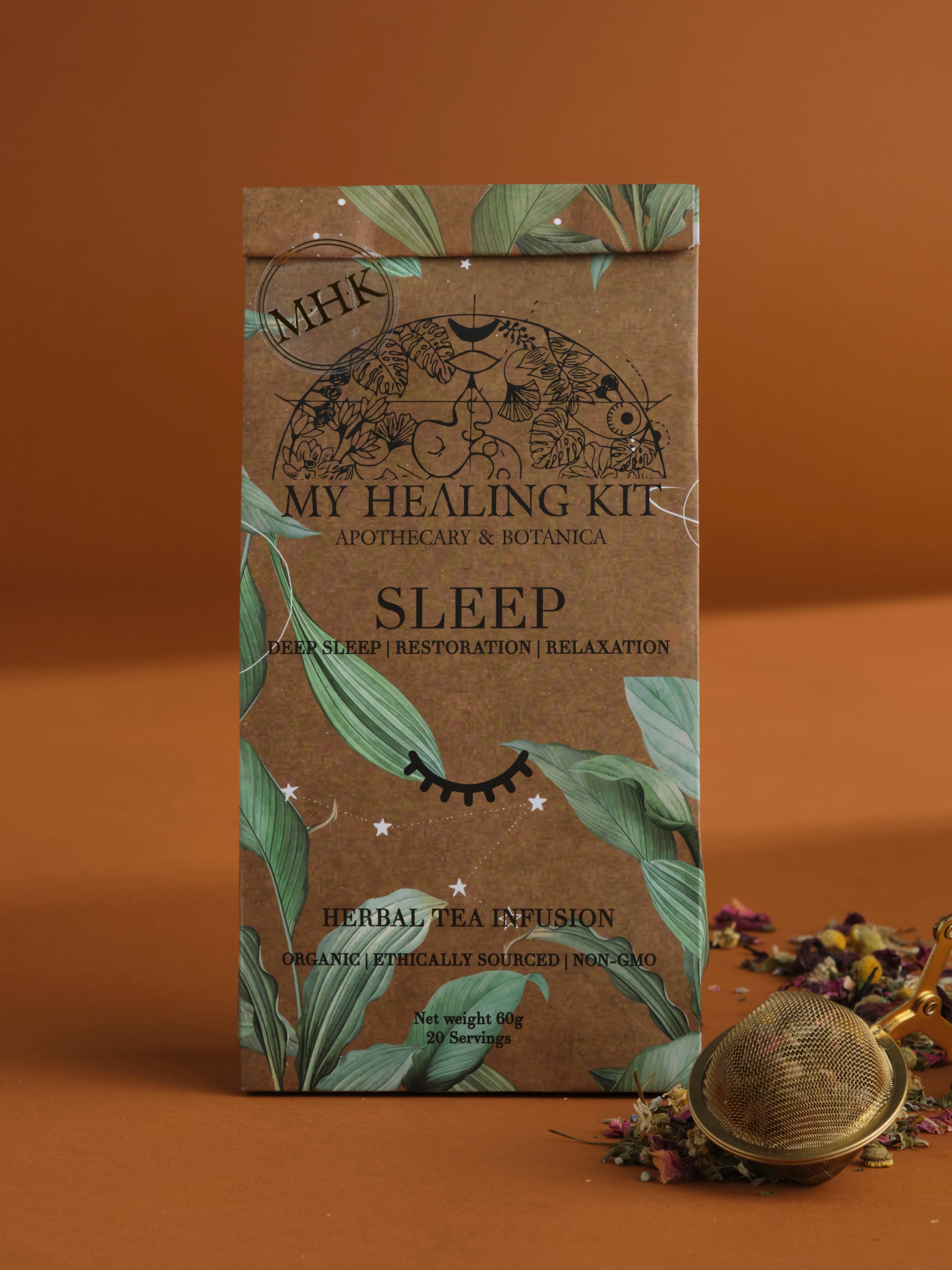My Healing Kit's Herbal Blends Collection. A mix of fragrant and medicinal plants are combined in these herbal blends for wellbeing and relaxation